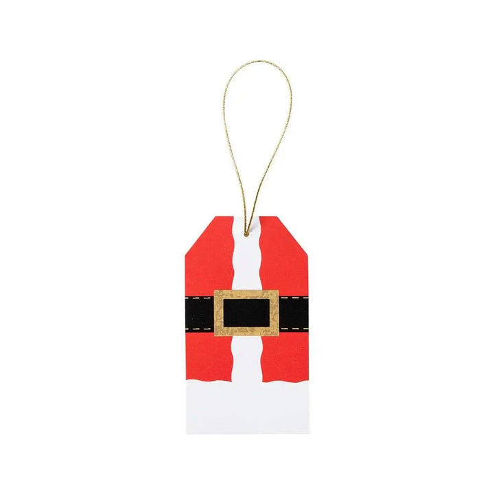 Caspari Santa Foil Gift Tag - Mildred Hoit
