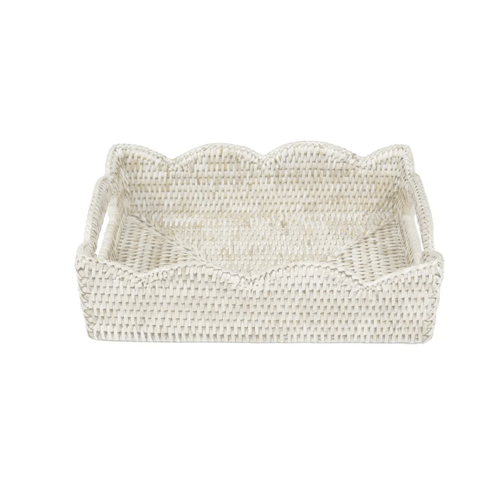 Caspari Small Rattan Tray