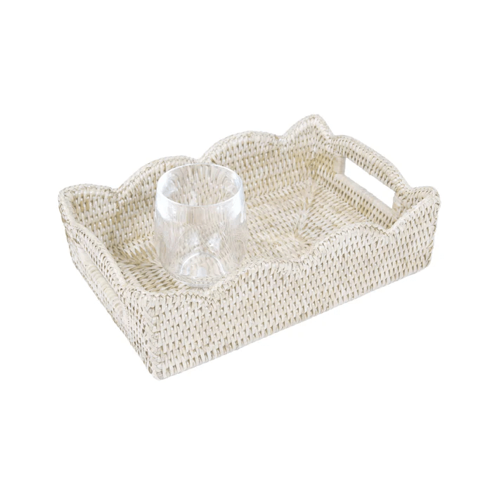 Caspari Small Rattan Tray - Mildred Hoit