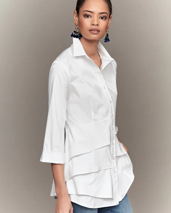 Jenna Tunic Top in White