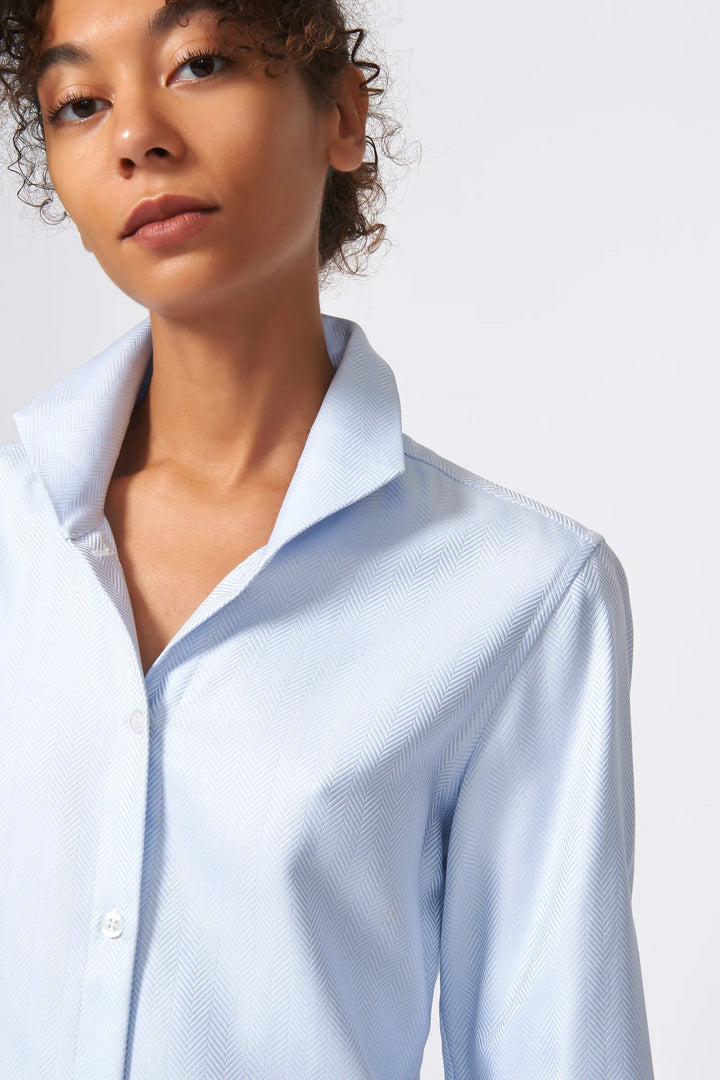 Kal Rieman Ginna Blouse in French Blue - Mildred Hoit