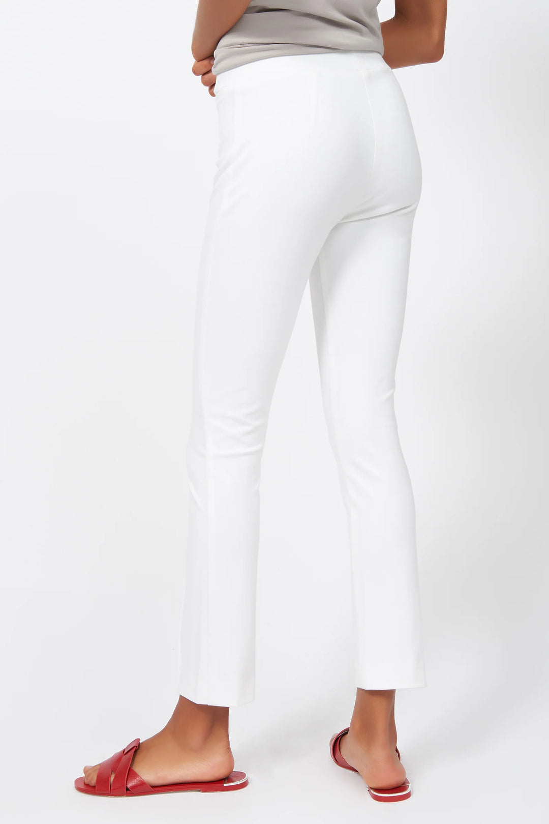 Kal Rieman Ponte Pant in White - Mildred Hoit