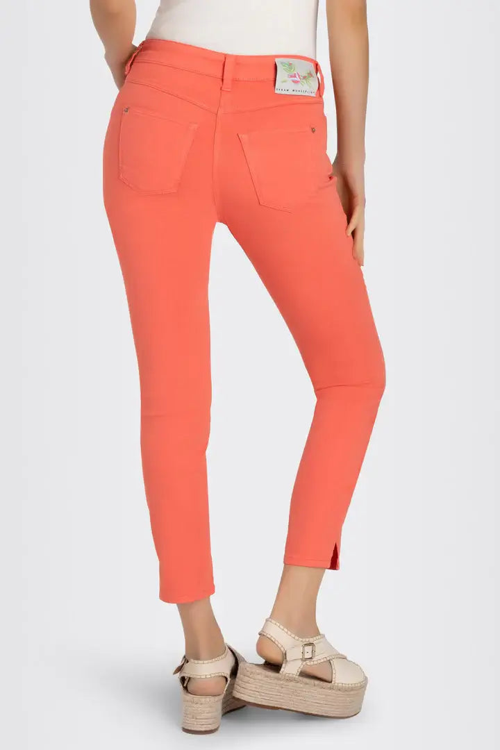 Dream Slim Pants in Coral - Mildred Hoit