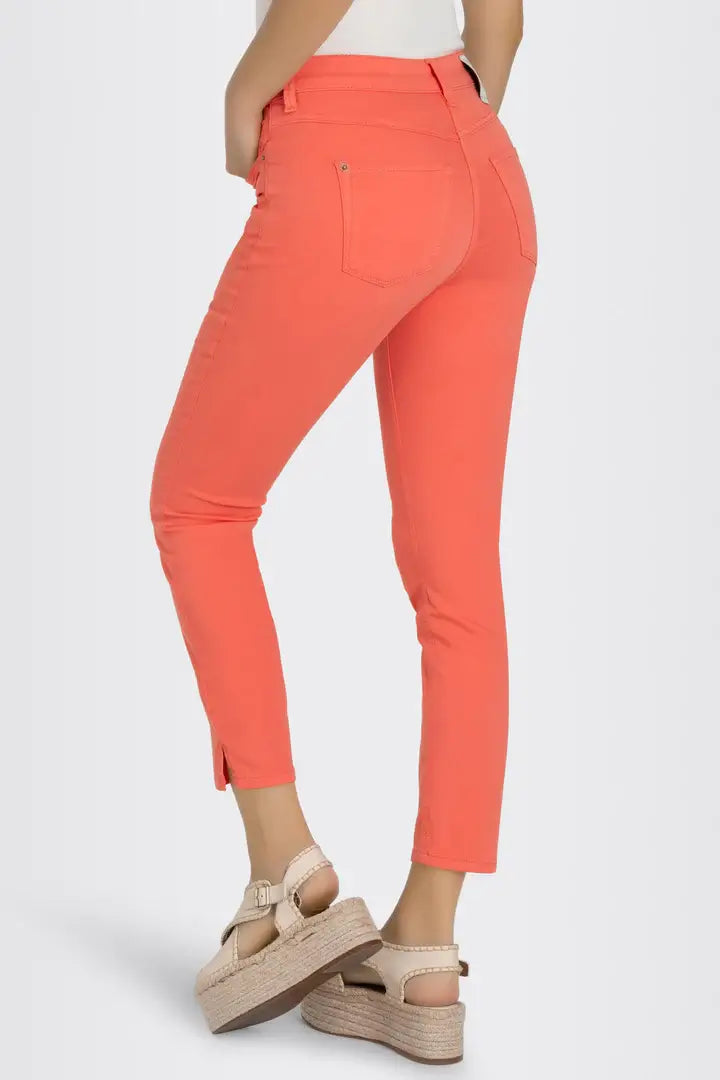 Dream Slim Pants in Coral - Mildred Hoit