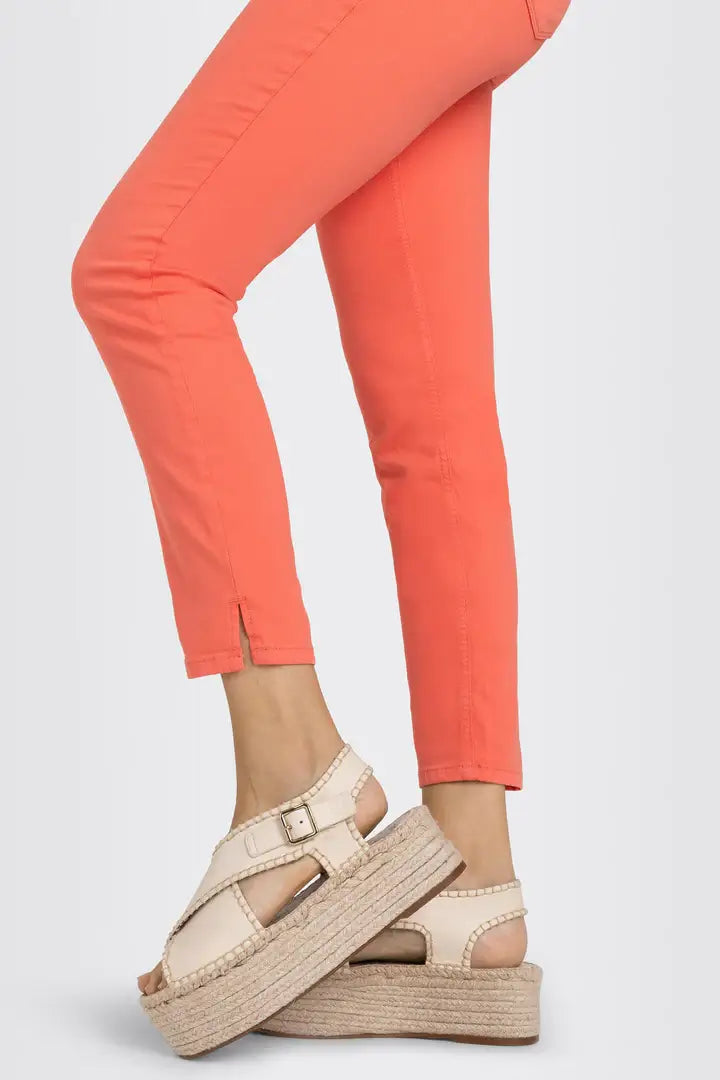 Dream Slim Pants in Coral - Mildred Hoit