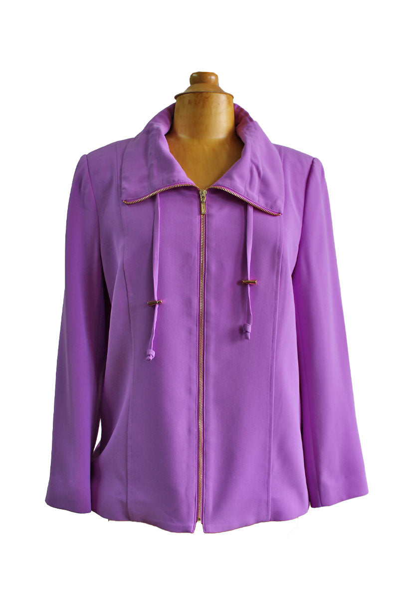 Mildred Hoit Drawstring Collar Jacket - Available In Multiple Colors! - Mildred Hoit