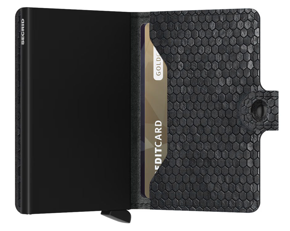Secrid Miniwallet in Hexagon Black