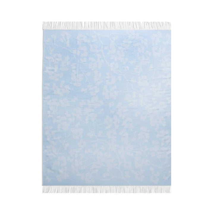 Michael Aram Butterfly Ginkgo Throw Sky and White - Mildred Hoit