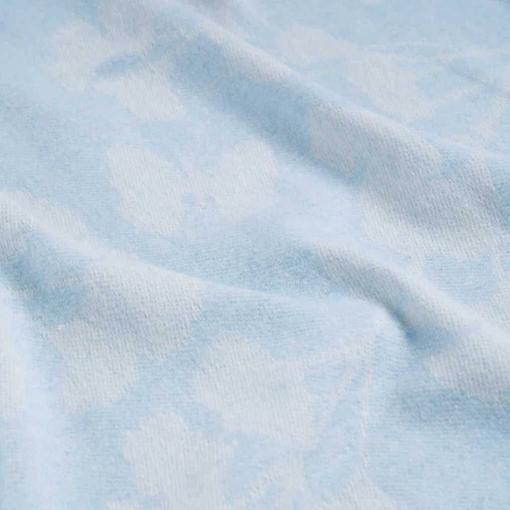 Michael Aram Butterfly Ginkgo Throw Sky and White - Mildred Hoit