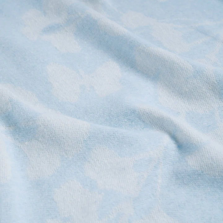 Michael Aram Butterfly Ginkgo Throw Sky and White - Mildred Hoit