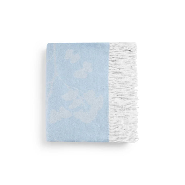 Michael Aram Butterfly Ginkgo Throw Sky and White - Mildred Hoit