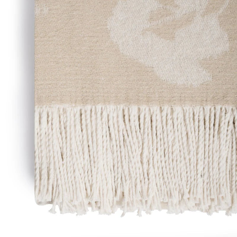 Michael Aram Butterfly Ginkgo Throw Stone and White - Mildred Hoit