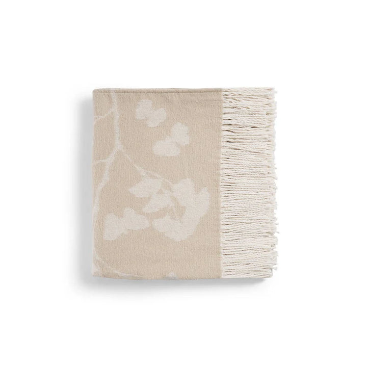 Michael Aram Butterfly Ginkgo Throw Stone and White - Mildred Hoit