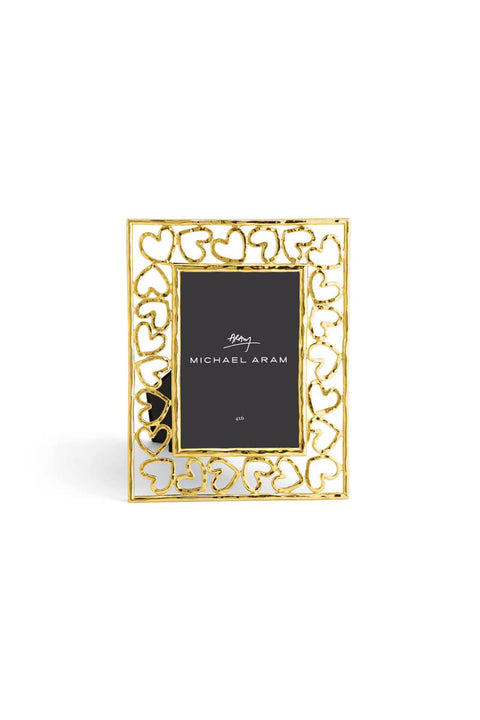 Michael Aram Gold Heart Frame 4x6 available at Mildred Hoit in Palm Beach.