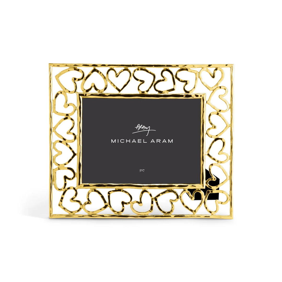 Michael Aram 5X7 Heart Frame in Gold - Mildred Hoit