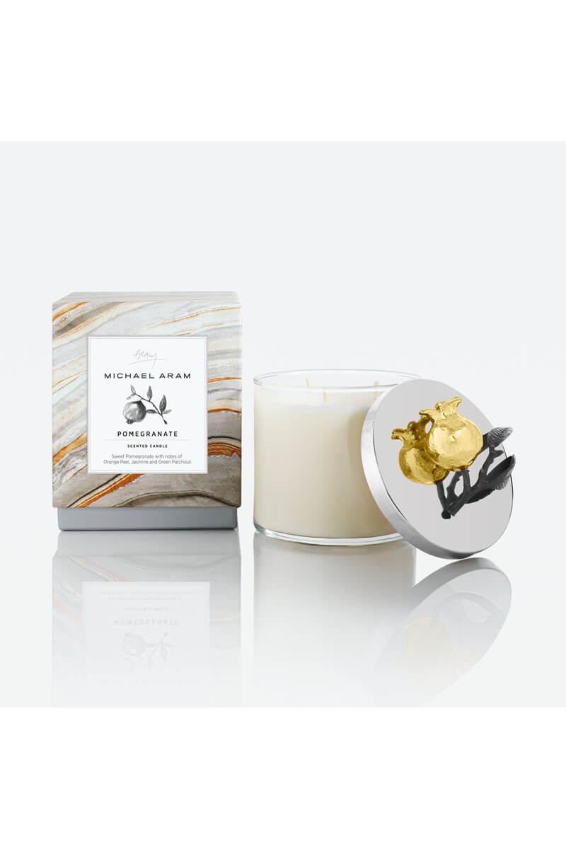 Michael Aram Gold Pomegranate Candle - Mildred Hoit