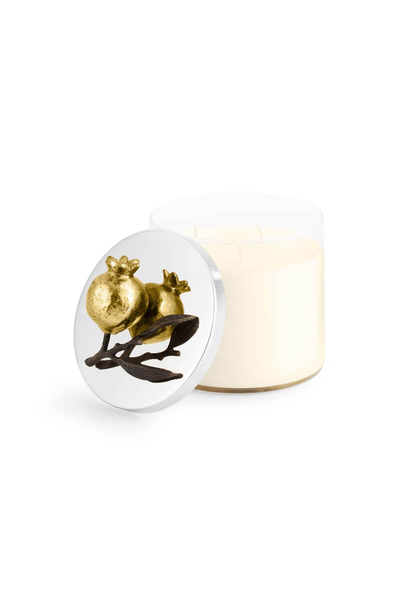 Michael Aram Gold Pomegranate Candle - Mildred Hoit