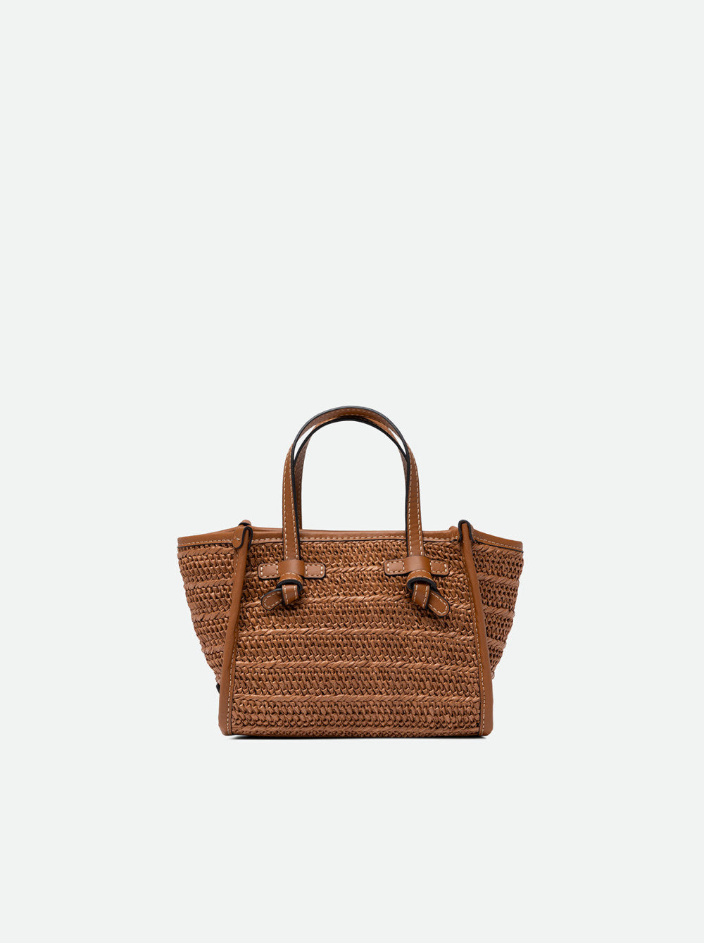Gianni Chiarini Bag in Caramello Straw & Leather - Mildred Hoit