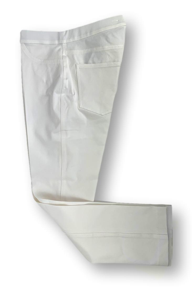 Peace of Cloth Crop Jean Pull On Pant in White available at Mildred Hoit in Palm Beach.