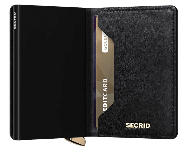 Emboss Diamond Black Mini Wallet