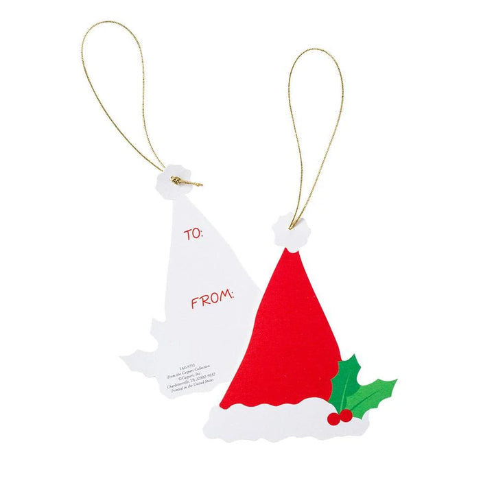 Caspari Santa Hat Die-Cut Gift Tags - Mildred Hoit