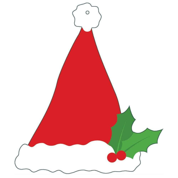 Caspari Santa Hat Die-Cut Gift Tags - Mildred Hoit