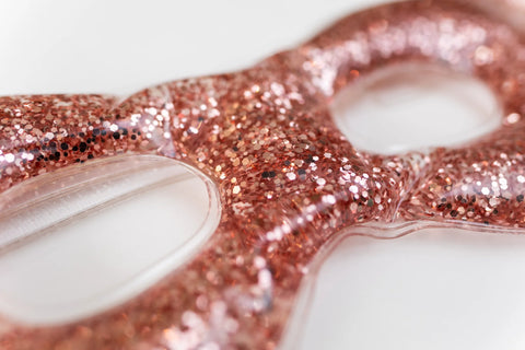 Rose Gold Glitter Eye Mask