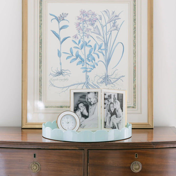 Addison Ross White & Gold Silent Alarm Clock - Mildred Hoit