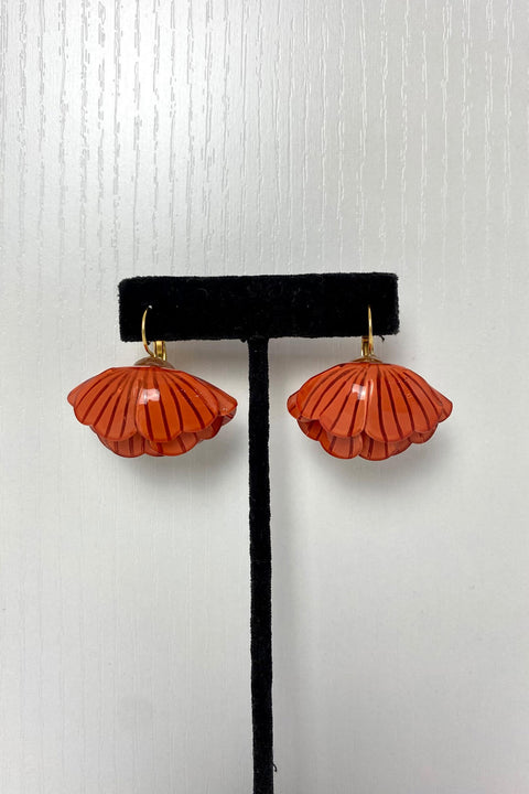 French Small Destin Earrings in Orange available at Mildred Hoit in Palm Beach. 