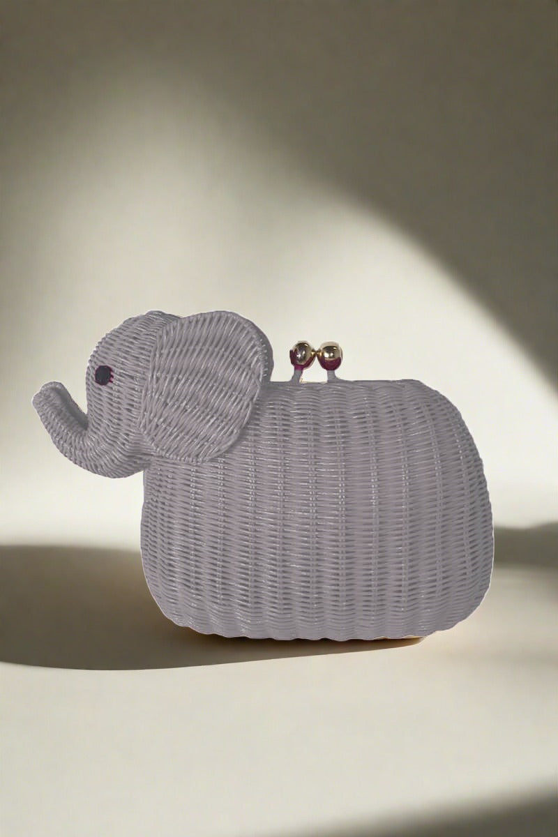 Elephant Straw Handbag - Mildred Hoit