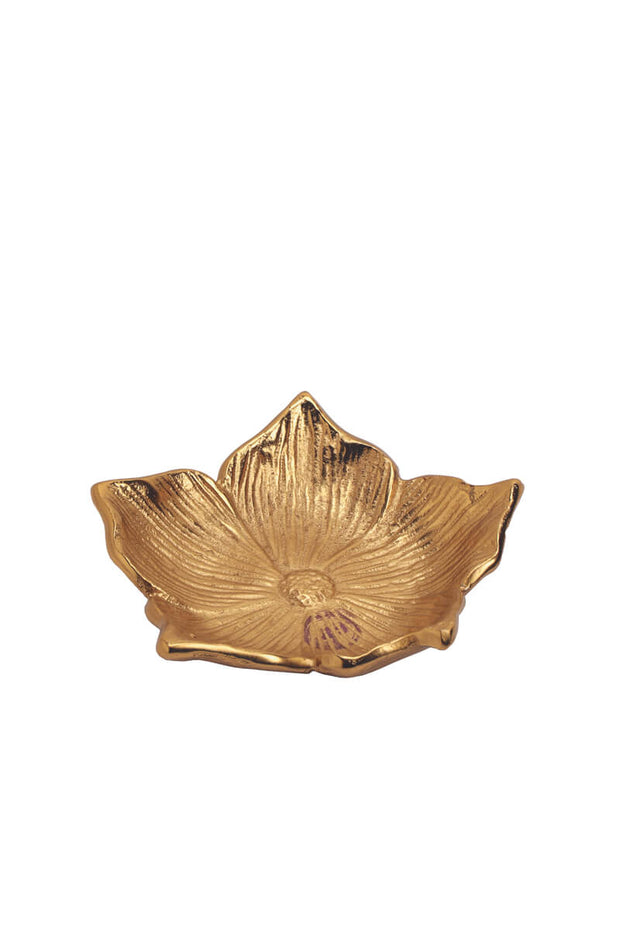 Gold Flower Dish available at Mildred Hoit in Palm Beach.