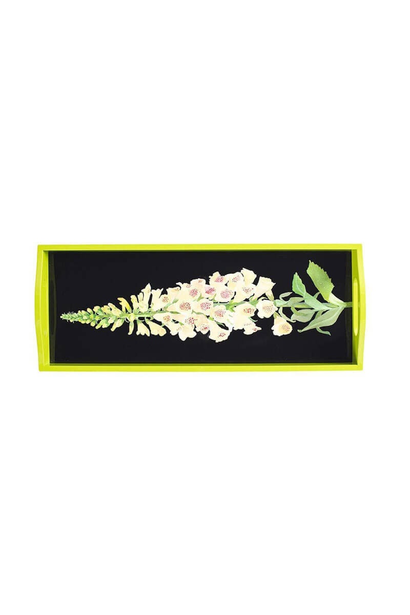 Caspari Yellow Foxglove Tray - Mildred Hoit