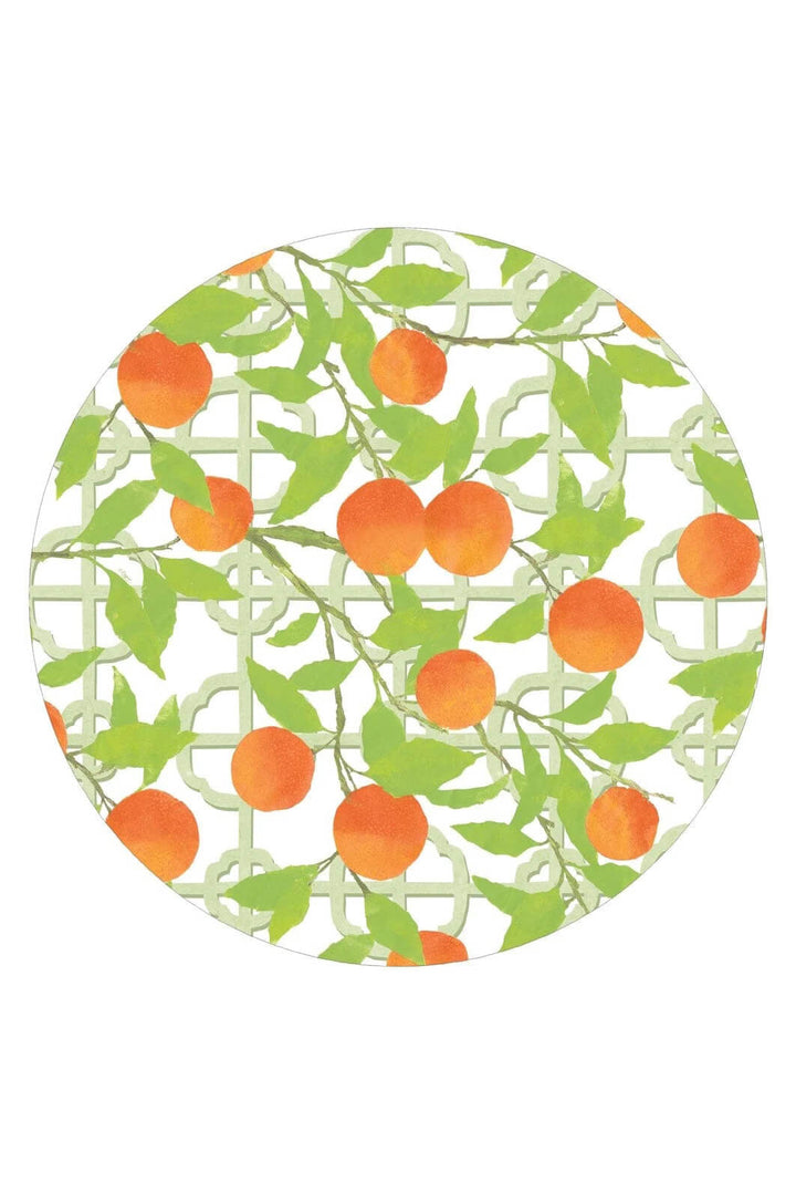 Caspari Orange Grove Placemats available at Mildred Hoit in Palm Beach.