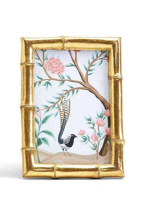 Gold Faux Bamboo Picture Frame - 4x6
