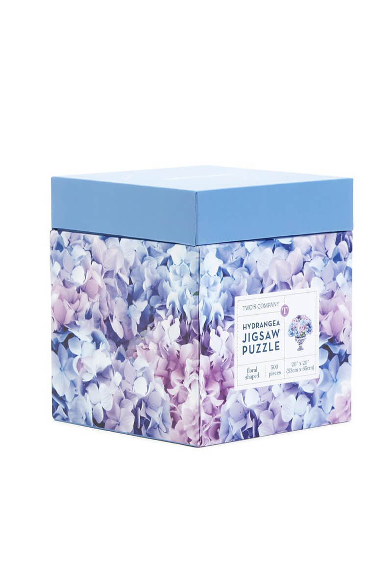 Blue and White Hydrangea Floral Arrangement Puzzle - Mildred Hoit