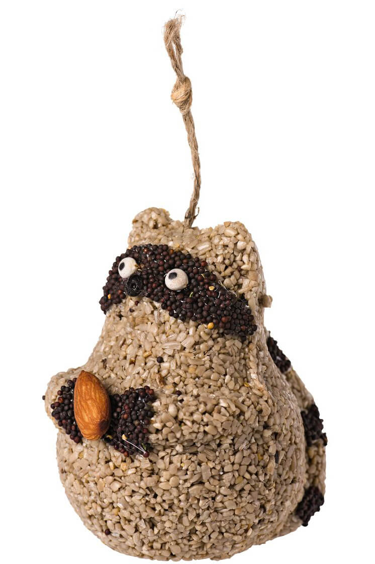 Raccoon Bird Seed Ornament - Mildred Hoit