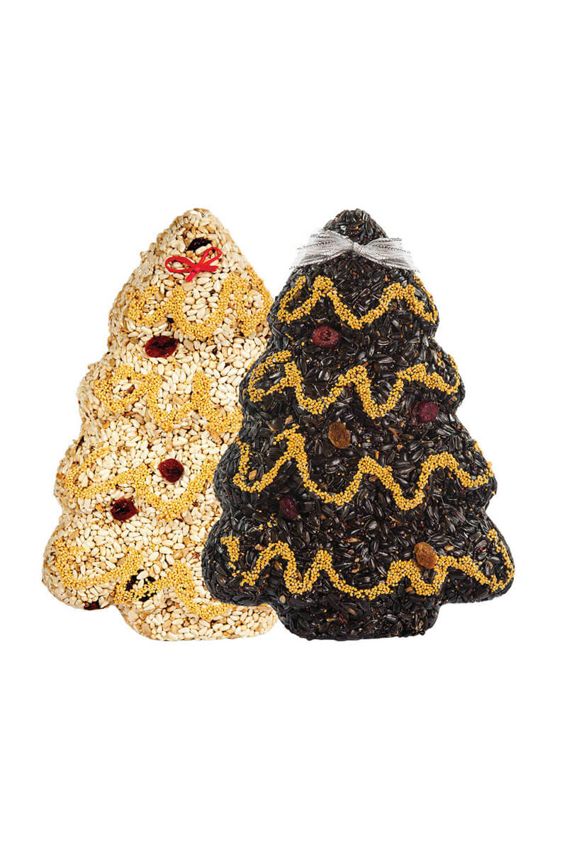 Christmas Tree Bird Seed Ornament - Beige - Mildred Hoit