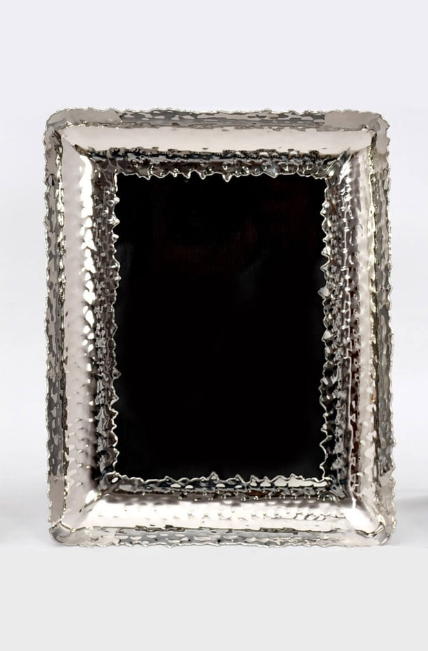 Silver Hammered 5x7 Frame available at Mildred Hoit in Palm Beach.