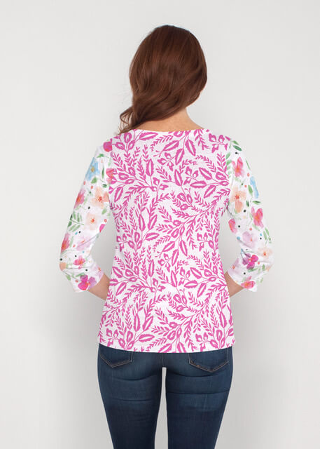 Whimsy Rose Vibrant Meadow Tee available at Mildred Hoit.