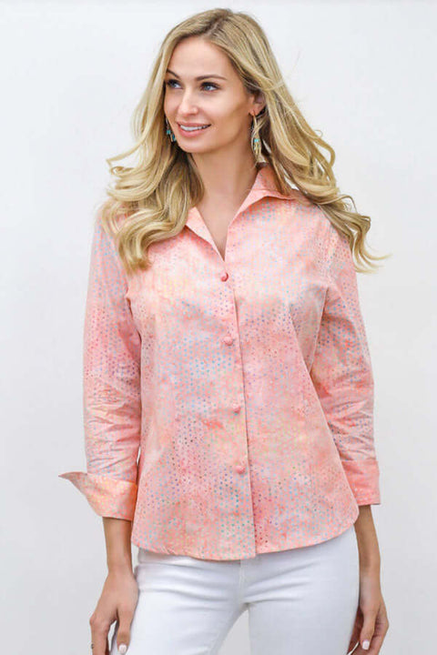 Connie Roberson Classic Batik Shirt - available in two colors
