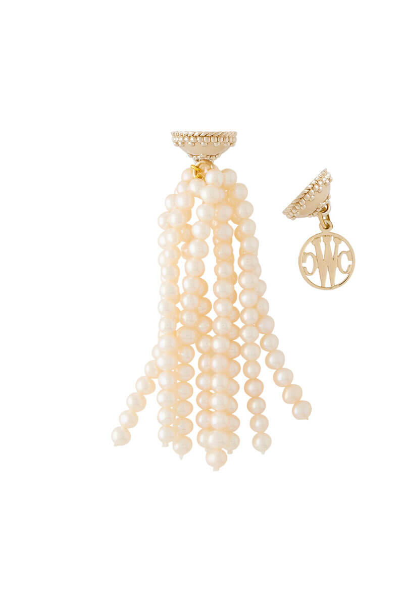 Clara Williams Freshwater White Potato Pearl 4.5-5mm Tassel - Mildred Hoit