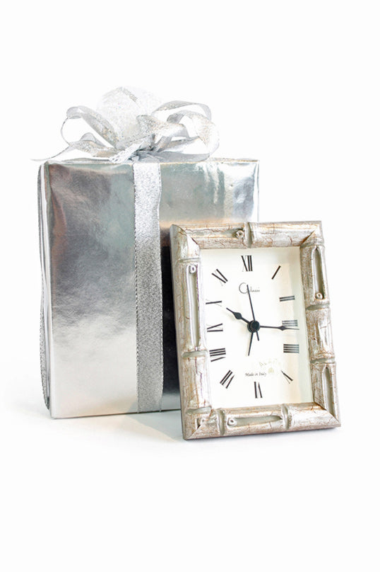 Silver Bamboo Alarm Clock - Mildred Hoit