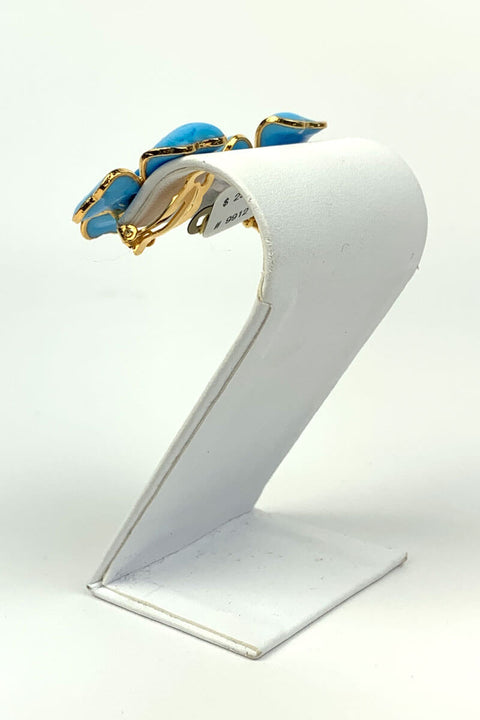 French Turquoise Amalfi Earring available at Mildred Hoit.