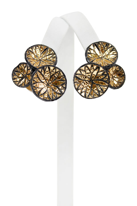 French Fuji Cab Clip Earrings