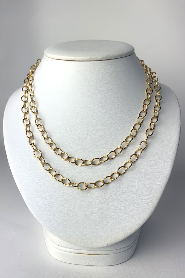 Dina Mackney 36" Featherweight Chain available at Mildred Hoit in Palm Beach.