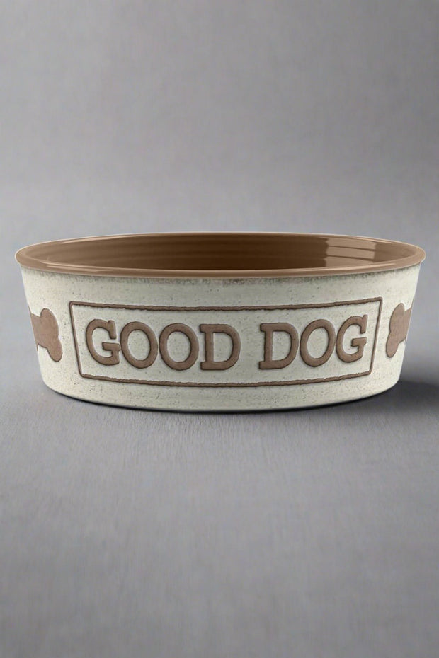 'Good Dog' Pet Bowl available at Mildred Hoit in Palm Beach.
