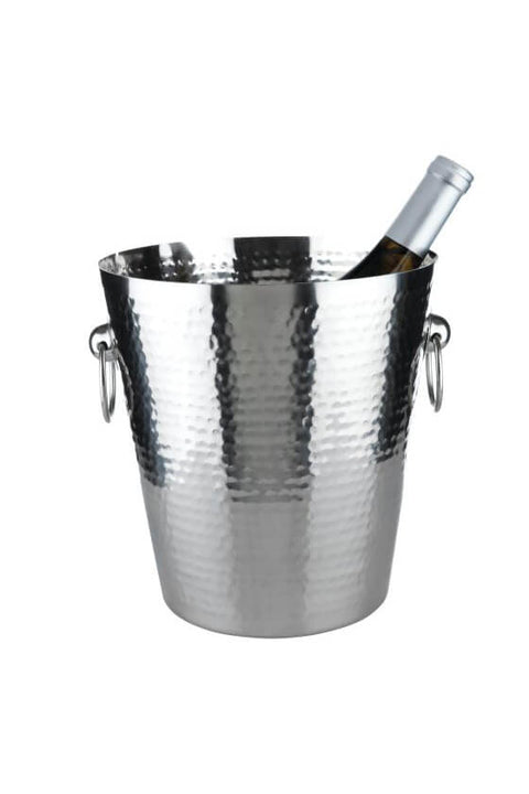 Hammered Silver Wine Bucket