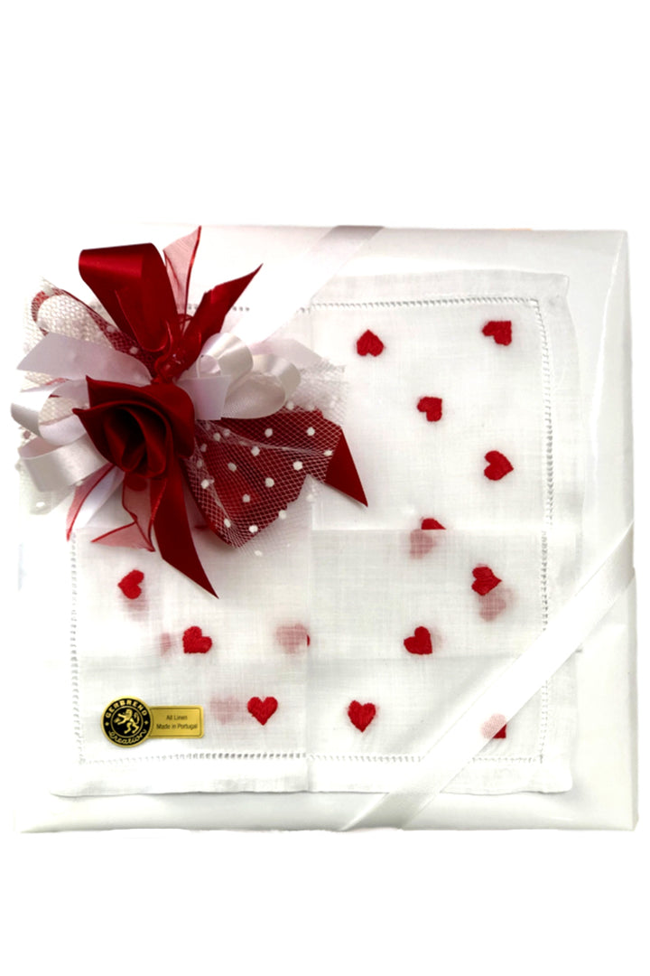 Heart Linen Hankie - Mildred Hoit