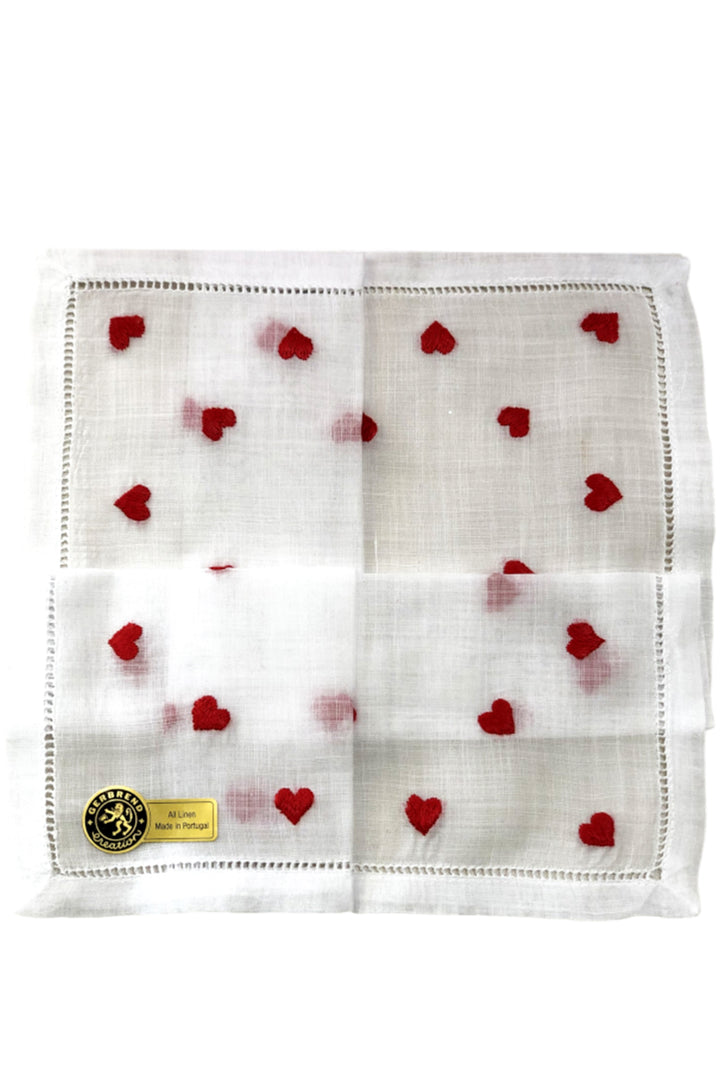 Heart Linen Hankie - Mildred Hoit