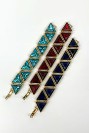 Kenneth Jay Lane - Triangle Geometric Bracelets available at Mildred Hoit.